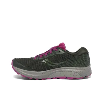 Saucony Guide 13 Cushioned Slip-Resistant Support Lightweight Low-Top Running Shoes Women's Black Purple