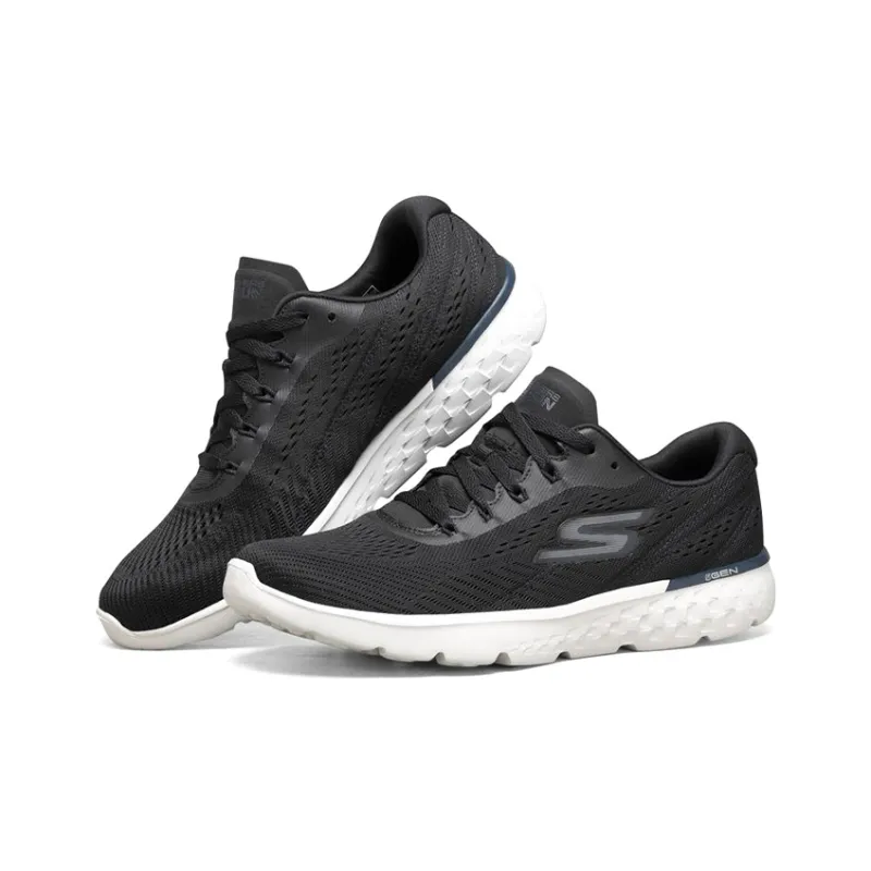 Skechers Go Run 400 Lightweight Wear-resistant And Non-slip Low-Top Casual Running Shoes Men's Black White-2