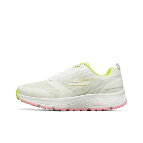 Skechers Go Run Consistent Running Shoes Women's Low-Top White/Pink Yellow