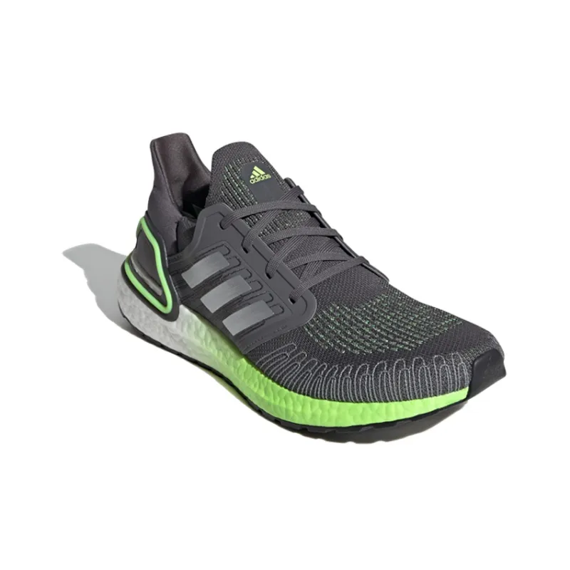 Adidas Ultra Boost 20 'Grey Five Silver Metallic Signal Green-2