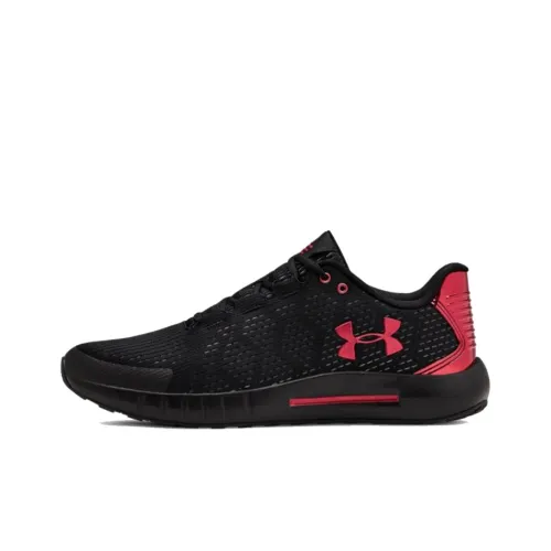 Under Armour Micro G Pursuit Running Shoes Unisex Low-Top Black/Red