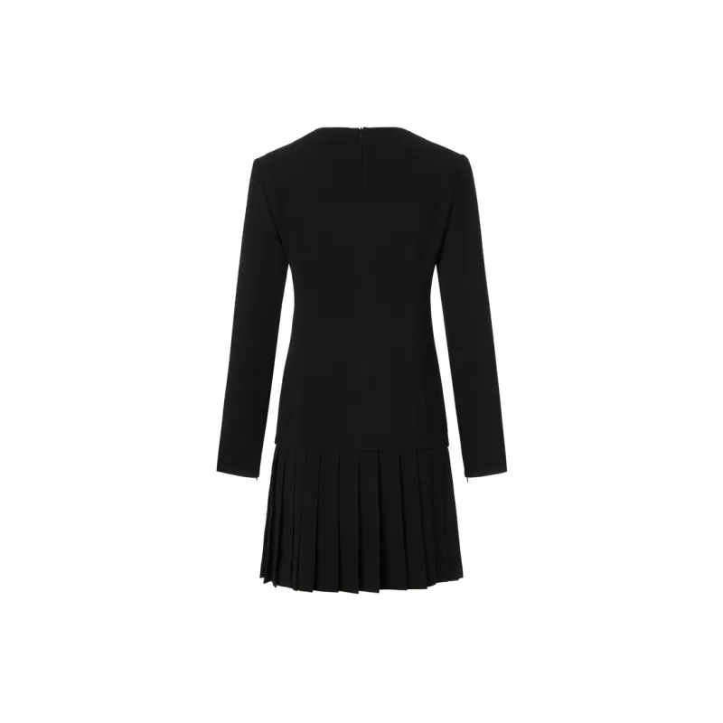 MO&CO Long Sleeved Dresses Women's Black-1