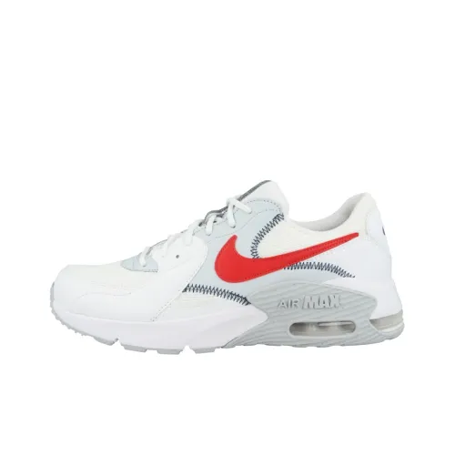 Nike Air Max Excee Running Shoes Unisex Low-Top White/Red