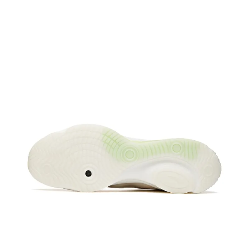 Anta Cushioning Anti-Slip And Wear-Resistant Coverage Low-Top Running Shoes Men's Ivory White-4