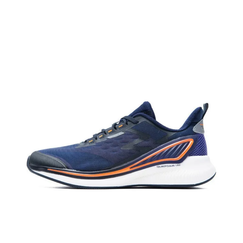 361° Night Shadows Cushioning Anti Slip And Wear Resistant Low Top Running Shoes Men's Blue Orange White-0