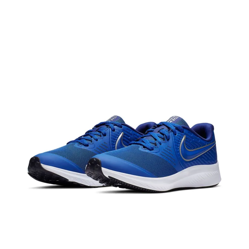 Nike Star Runner 2 GS 'Game Royal Metallic Silver'-2