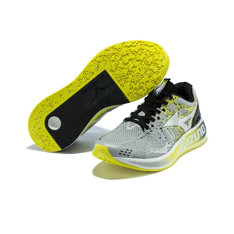 Mizuno Piloteer Gray Yellow 'Grey Yellow'-4