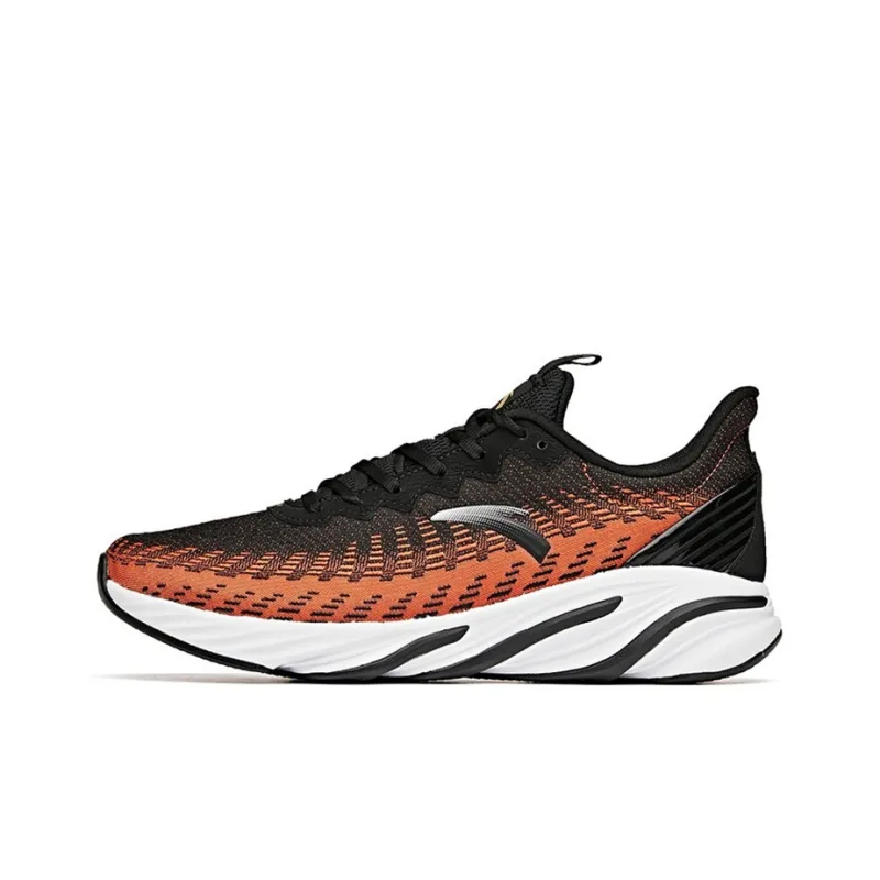 Anta Non-slip Breathable And Wear-resistant Low-Top Running Shoes Men's Black Orange-0