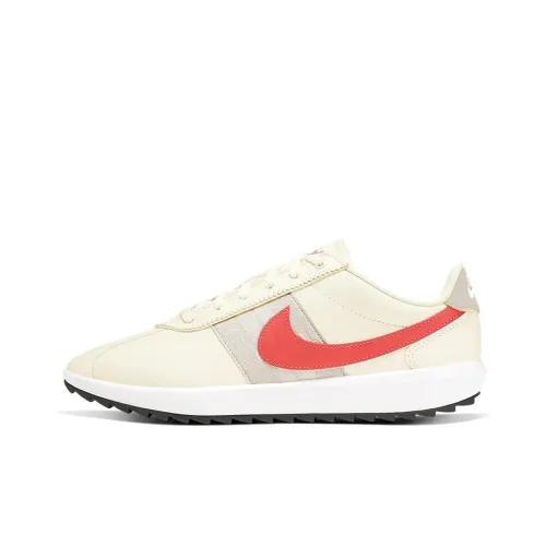 Nike Cortez Running Shoes Women's Low-Top Beige/Red