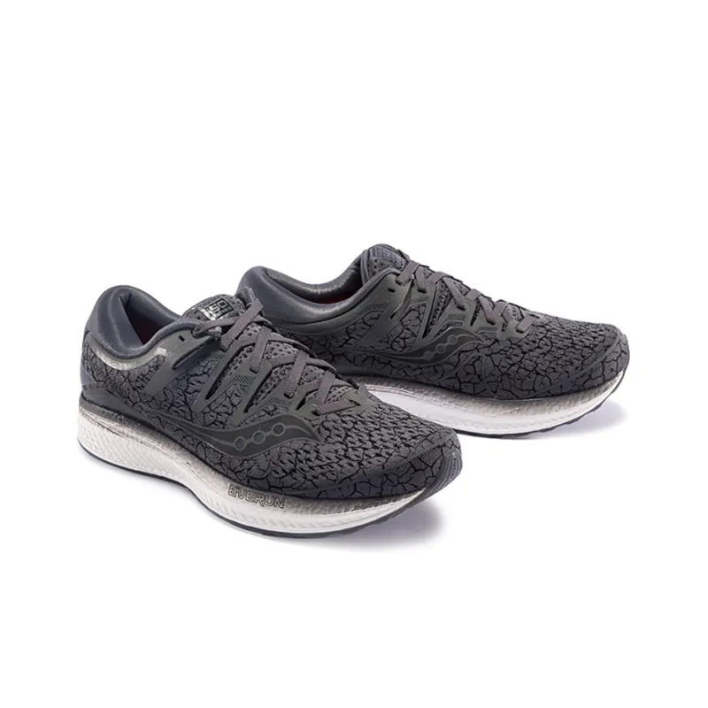 Saucony Triumph Iso5 Low-Top Running Shoes Men's Crackled Gray-1