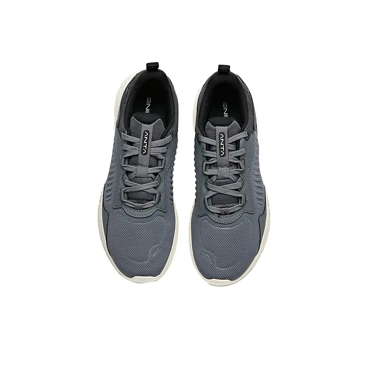 Anta Cushioning, Slip Resistant, Abrasion Resistant, Breathable Low Top Running Shoes Men's Gray-2