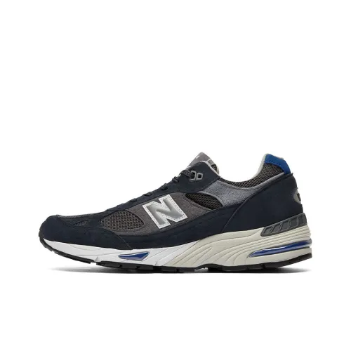 New Balance NB 991 Running Shoes Men Low-Top Gray/Blue