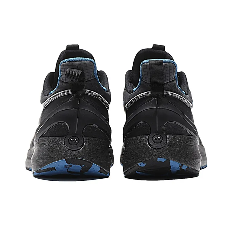 361° Rain Screen Abrasion Resistant Low Top Running Shoes Men's Black Blue-2