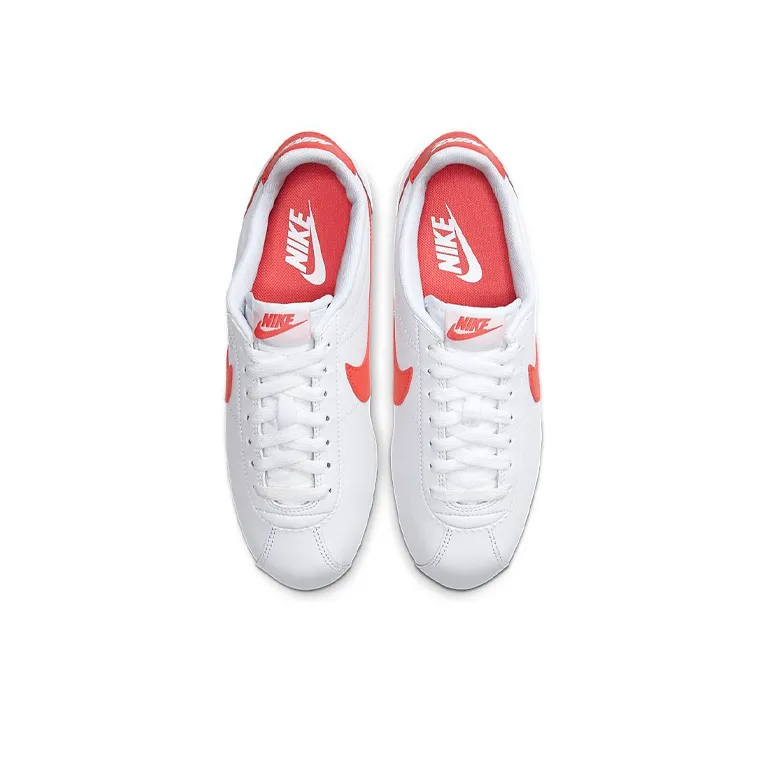 Nike Classic Cortez Leather White Pink Women's-3
