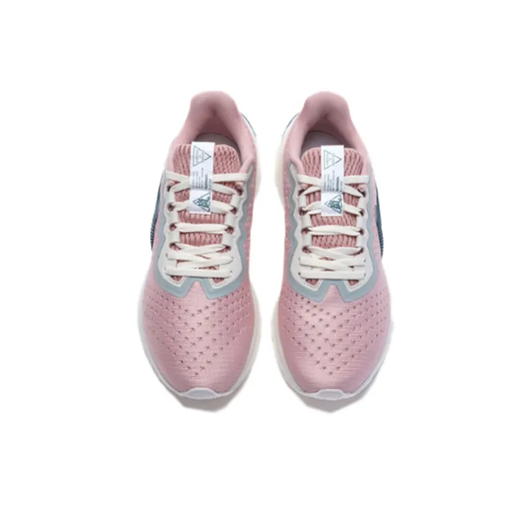LiNing Arashi One piece Weaving Anti Slip Wear Resistant Low Top Running Shoes Women's Misty Rose Pink-3