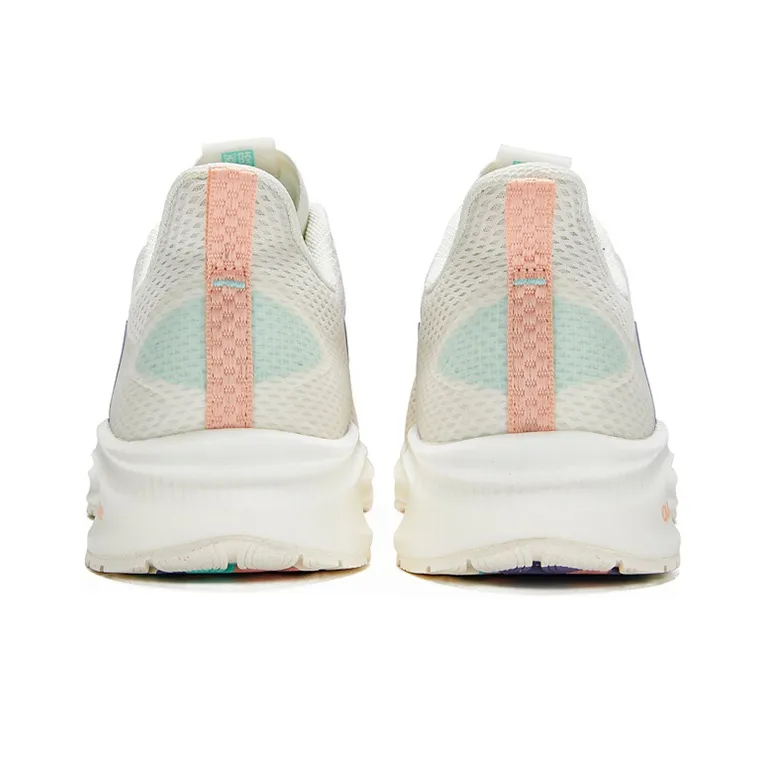 361° Yu Yi Rainy Yee Low Top Running Shoes Women's White Pink Mesh-2