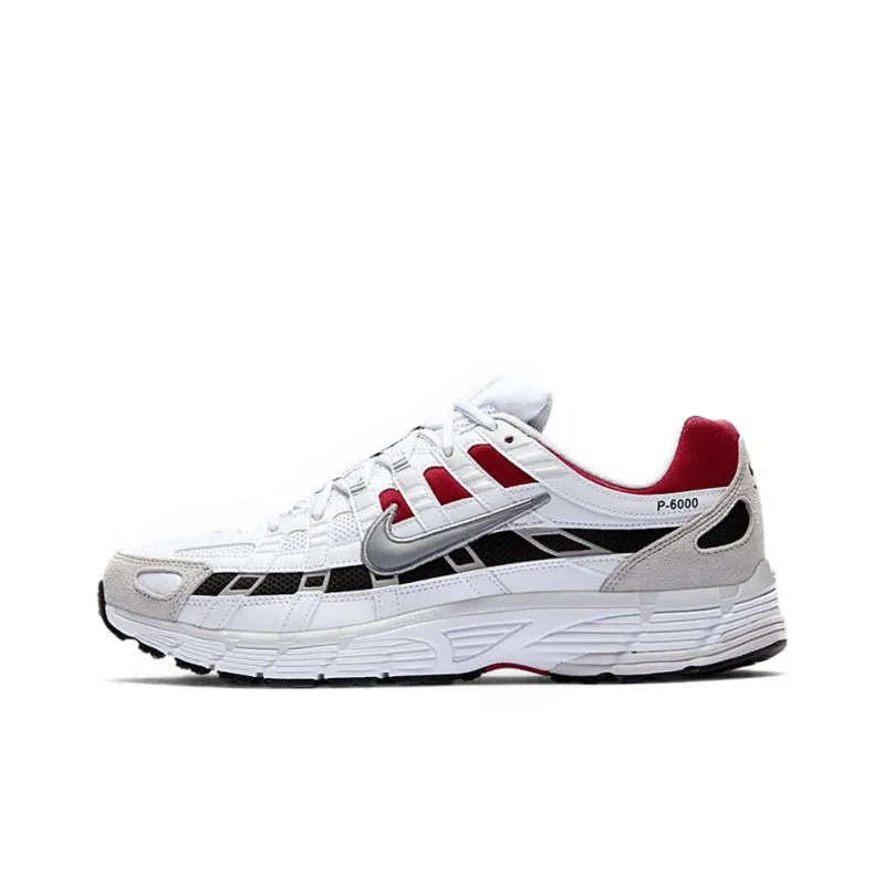 Nike P 6000 White University Red-0