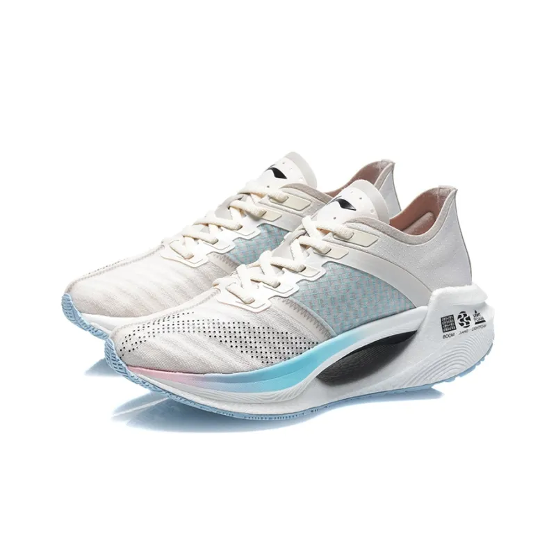 LiNing Jueying Essential Cushioning Low-Top Running Shoes Women's Light Cream Gray-2