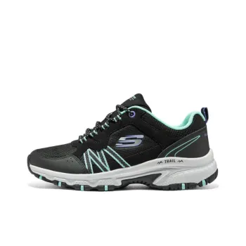 Skechers Hillcrest Anti Slip Wear Resistant Low Top Outdoor Shoes Women's Black Green