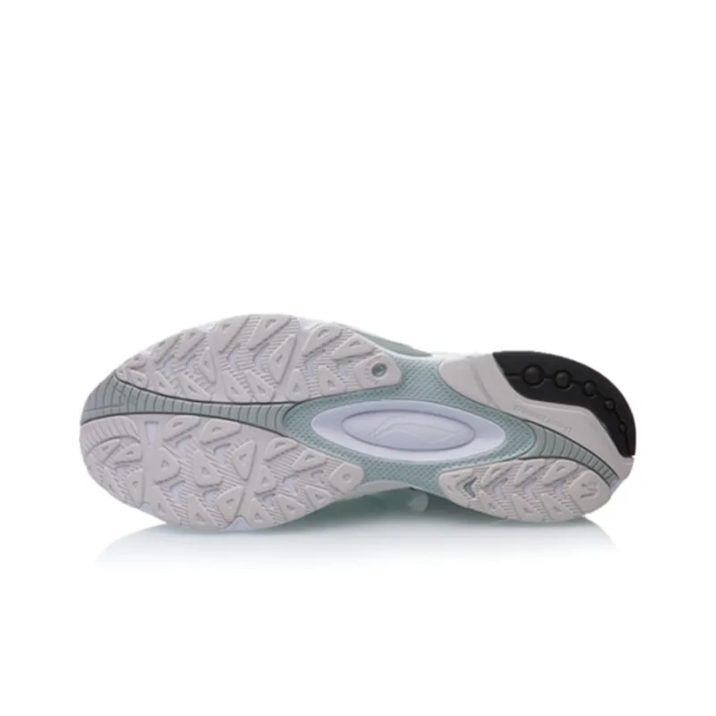 LiNing V8 Anti Slip And Wear Resistant Lightweight Low Top Running Shoes Men's Gray White-4