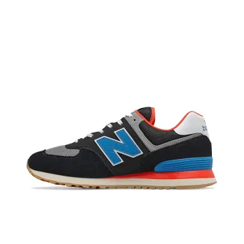 New Balance 574 Black Blue Red