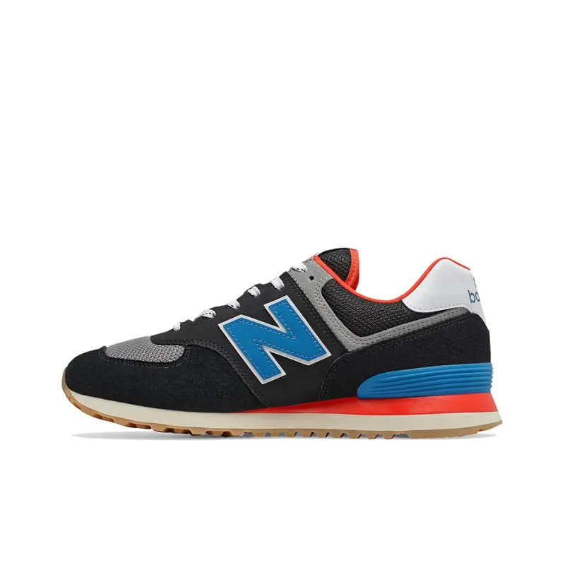 New Balance 574 Black Blue Red-0
