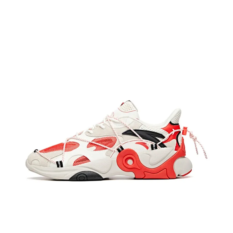 ANTA Split Low 'White Red Black'-0