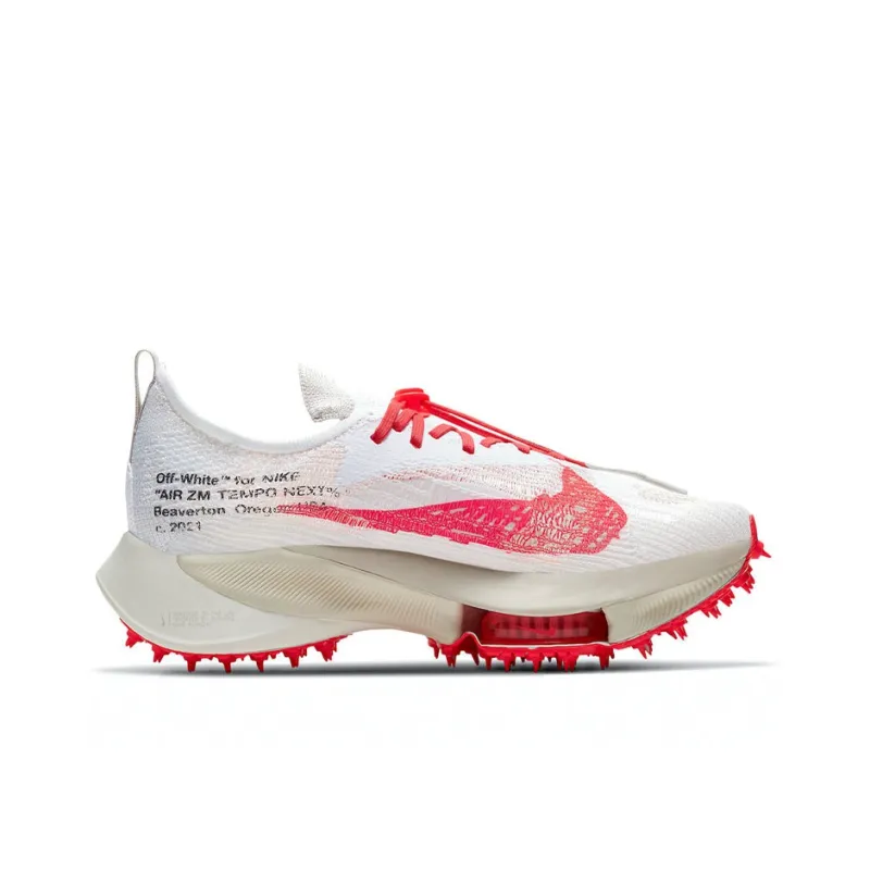 Nike Air Zoom Tempo Next% Flyknit Off White White Solar Red-1