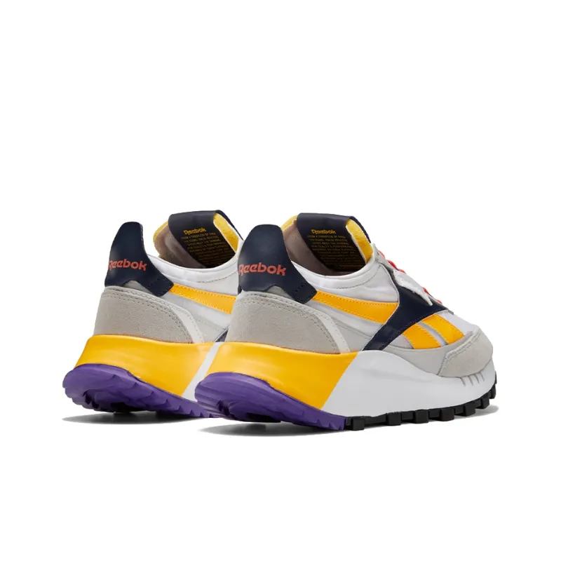 Reebok Classic Leather Legacy Snowy Grey Solar Gold Women's-3