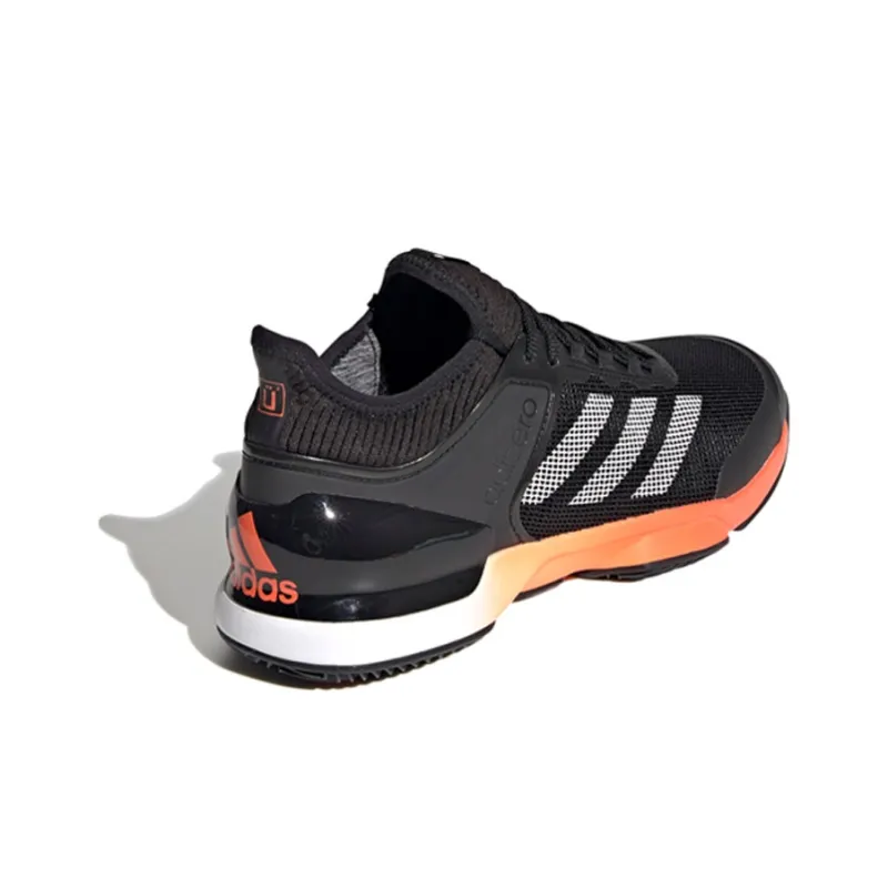 Adidas Ubersonic 2 Clay Court 'Black White Orange'-3