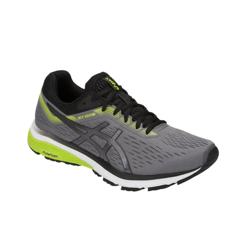 Asics GT 1000 7 'Grey Black Neon Green'-2