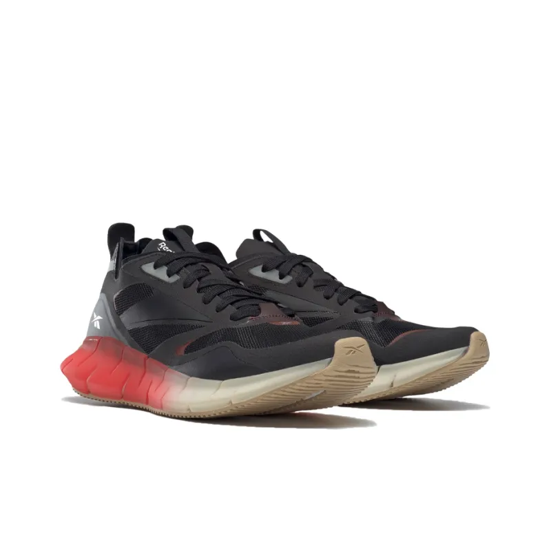 Reebok Zig Kinetica Horizon Black Maroon Women's-2