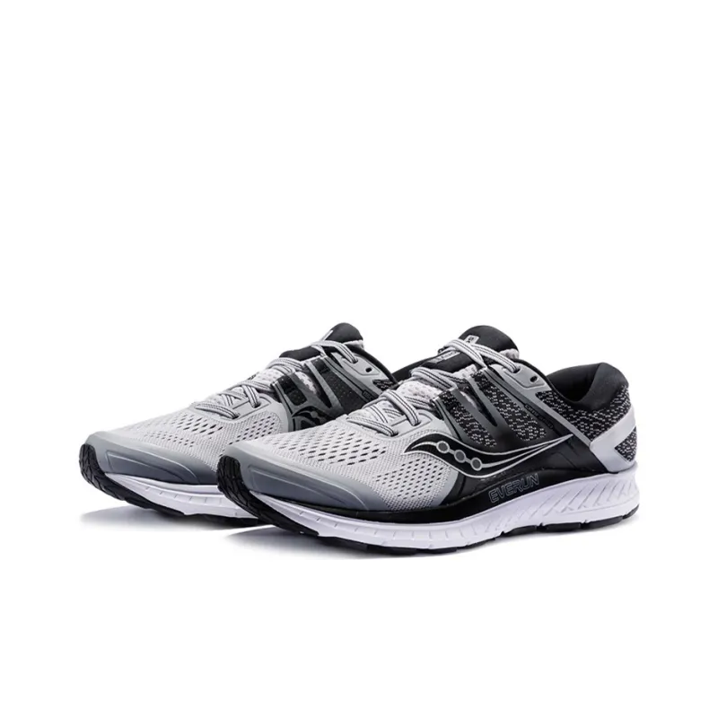 Saucony Omni ISO Breathable, Lightweight, Slip Resistant Support Low Top Casual Running Shoes Men's Gray Black-2