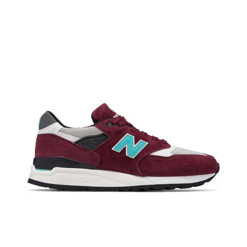 New Balance 998 Burgundy Chalk-1