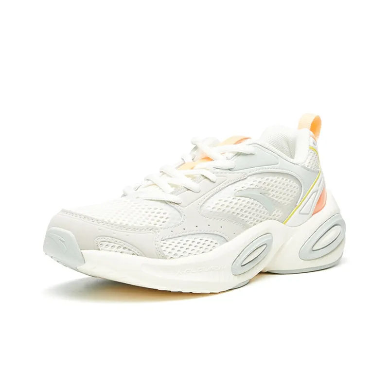 Anta Running Collection Low Top Running Shoes Women's White Orange-1