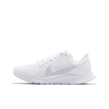 Nike Zoom Rival Fly 2 Cushioning Anti-Slip And Wear-Resistant Low-Top Marathon Running Shoes Women's White Silver
