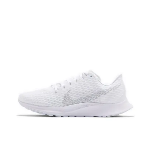 Nike Zoom Rival Fly 2 Cushioning Anti-Slip And Wear-Resistant Low-Top Marathon Running Shoes Women's White Silver