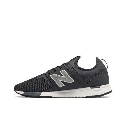 New Balance NB 247 Lightweight Low-Top Running kids shoes Unisex Bright Black D-Width