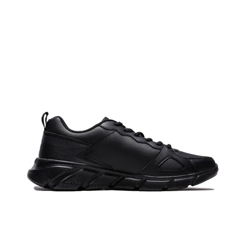 XTEP Anti Slip Wear Resistant Low Top Running Shoes Men's Black Gray-1