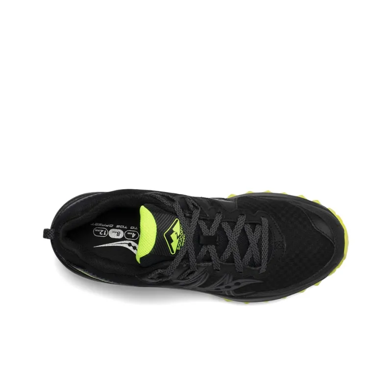 Saucony Excursion Hiking TR14 GTX Low-Top Running Shoes Men's Black Yellow-3