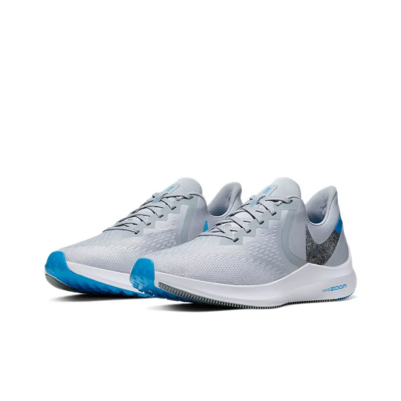 Nike Zoom Winflo 6 Lightweight Low Top Running Shoes Men's Wolf Gray-2