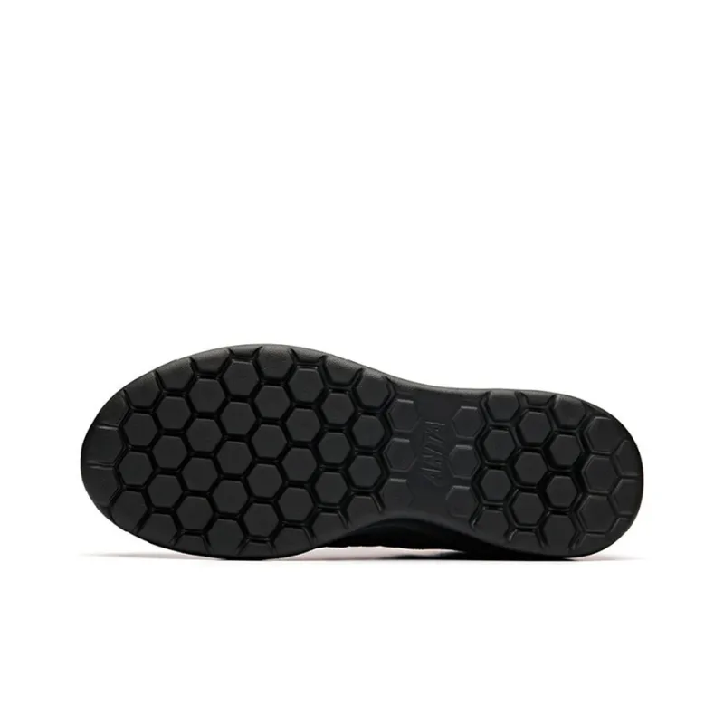 Anta Breathable Lightweight Low-Top Running Shoes Men's Black-4