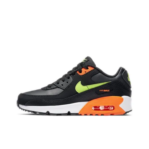 Nike Air Max 90 Black Total Orange Ghost Green GS