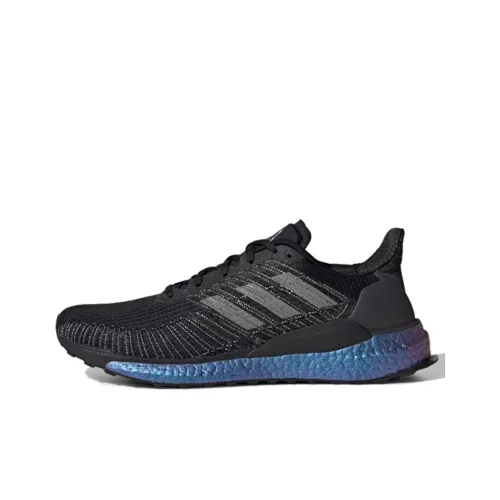 Adidas Solarboost 19 Running Shoes Men Low-Top Black Blue