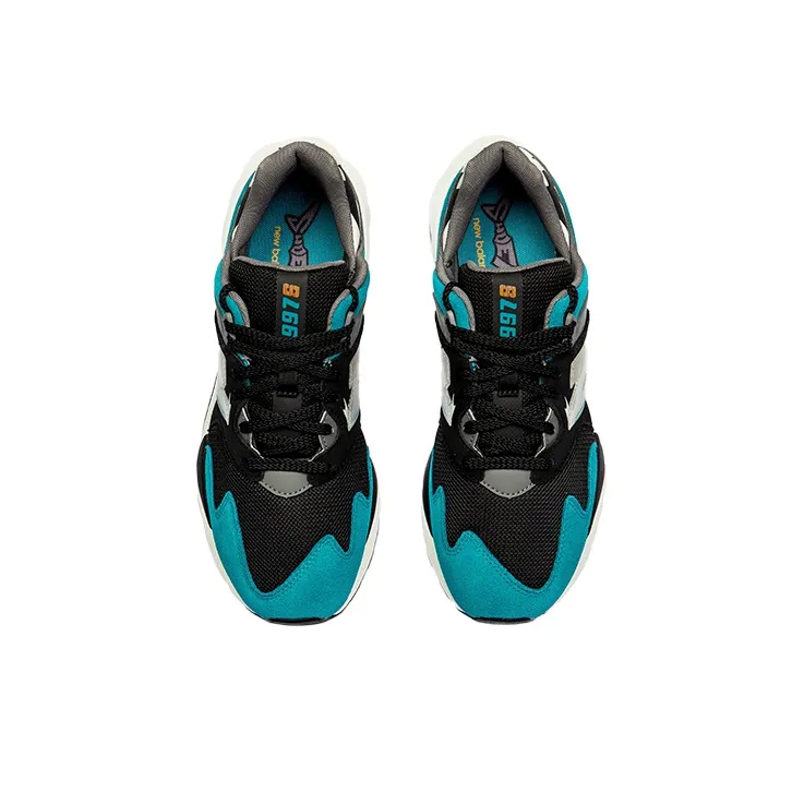 New Balance 997S Shoe Palace Great White Teal Toe-4