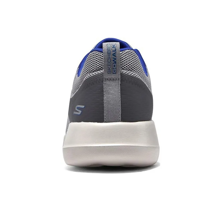 Skechers GO WALK Ma Cushioning Anti Slip And Wear Resistant Low Top Casual Shoes Men's Gray White-3