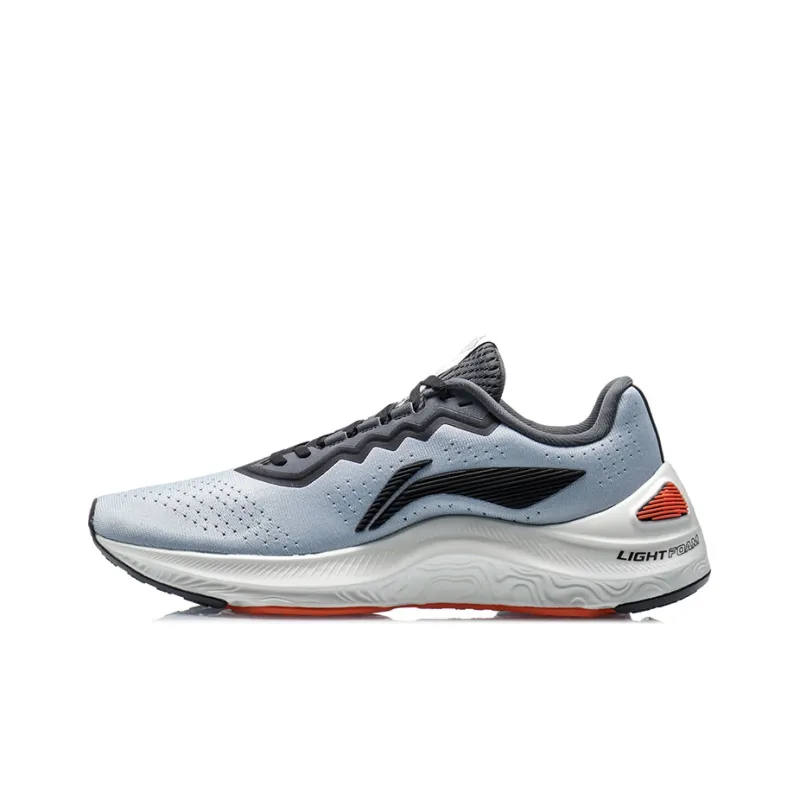LiNing Arashi Cushioning Slip Resistant And Abrasion Resistant Low Top Running Shoes Men's Stone Mill Blue-0