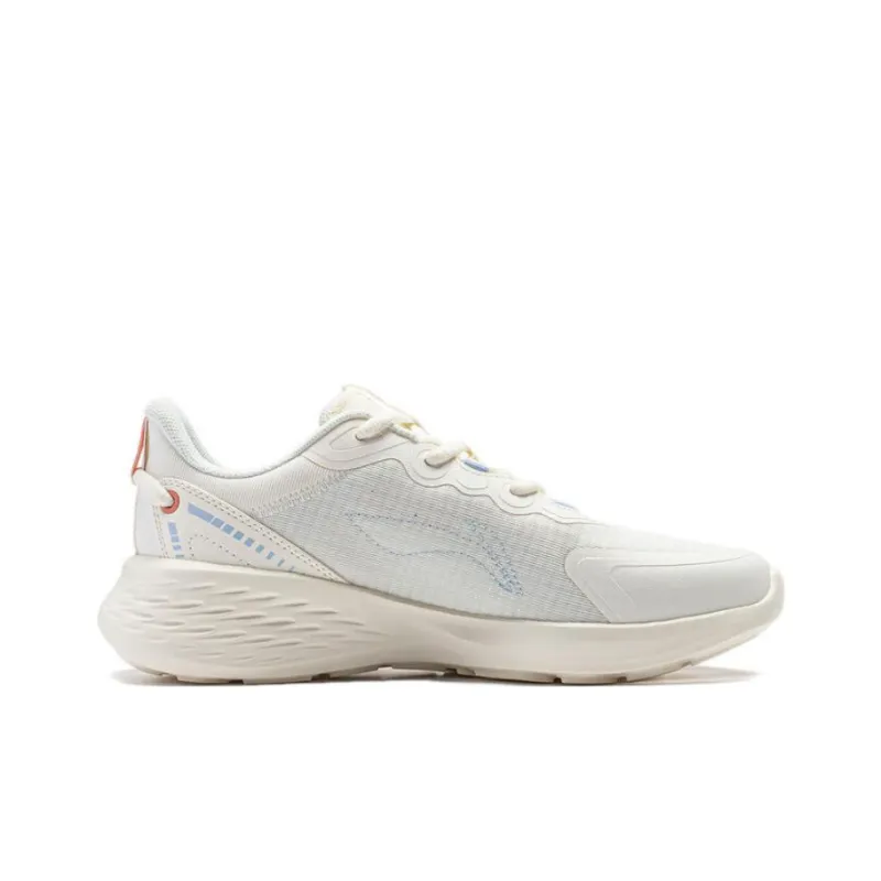 LiNing Soft Breathable Low Top Running Shoes Women's Ecru-1
