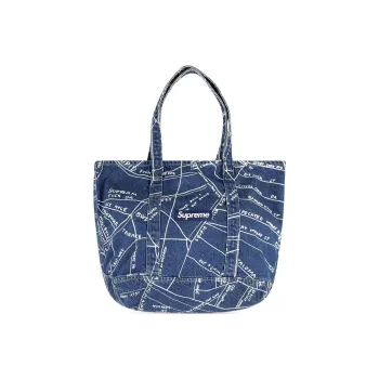 Supreme Gonz Map Denim Tote Bag