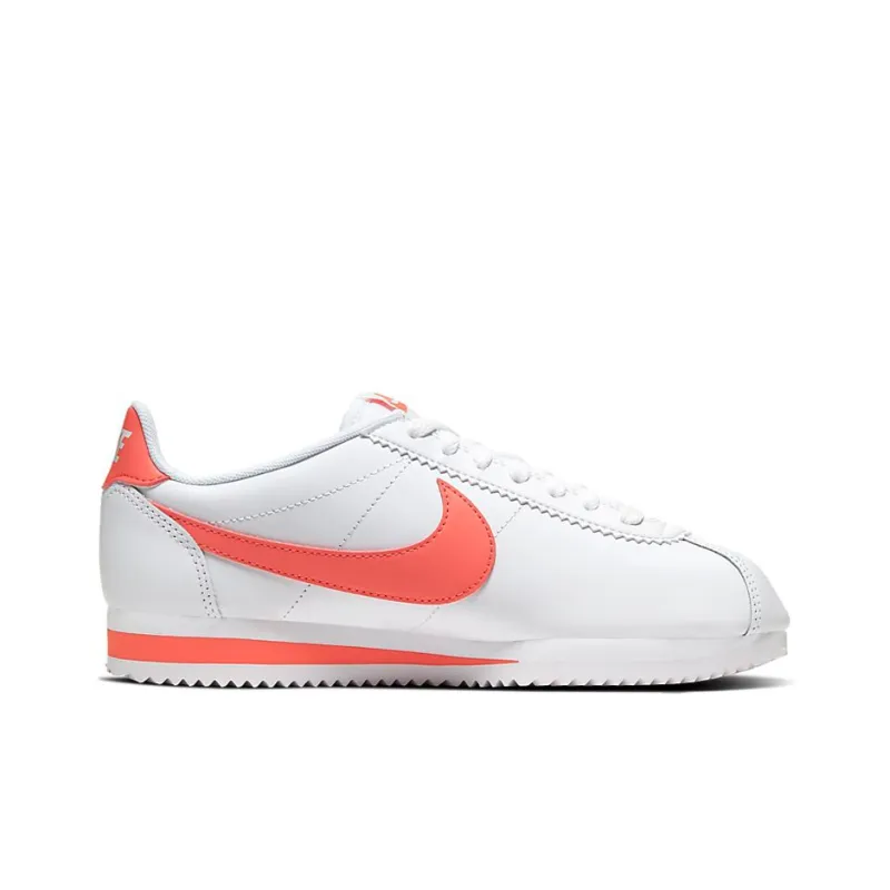 Nike Classic Cortez Leather White Pink Women's-1
